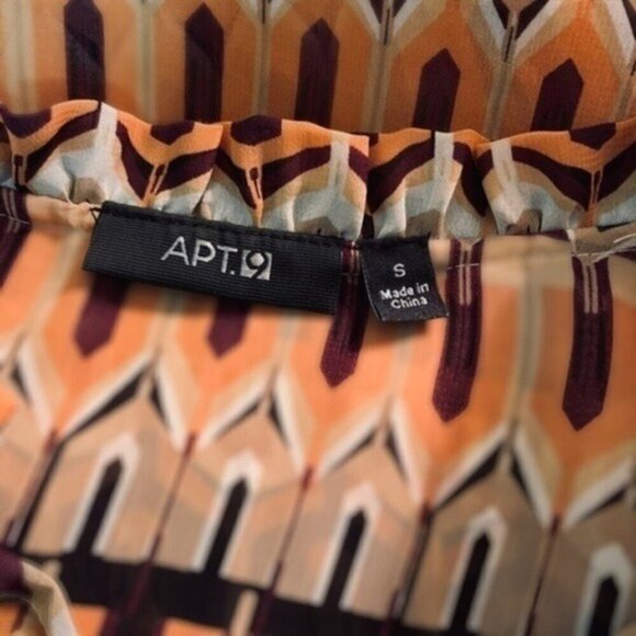 APT. 9 Peasant Blouson Three Quarter Sleeve Top - Small - Picture 8 of 9